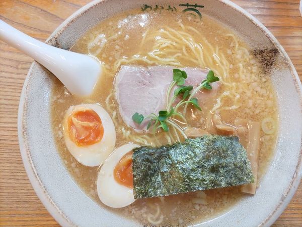 「味噌そば＋玉子」@支那そば やなか草の写真