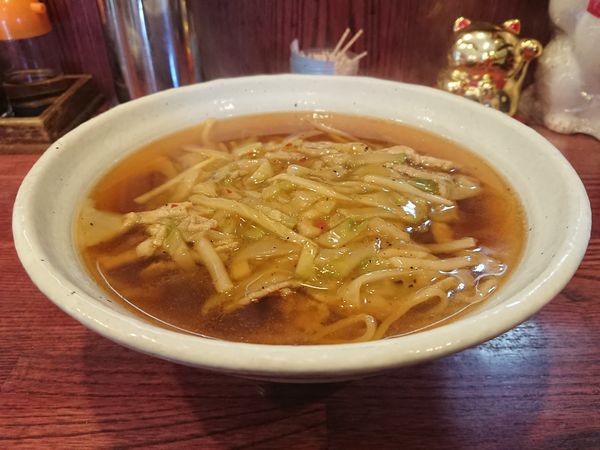 「ザーサイと細切り肉のあんかけそば」@中華料理  代一元の写真