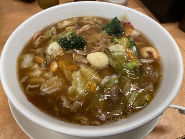 「五目あんかけラーメン」@日高屋 キュービックプラザ新横浜店の写真