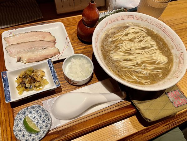 「鮎」@炭火焼濃厚中華そば 海富道の写真