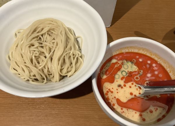 「[限定]冷やし坦々つけ麺」@らーめん蓮 三軒茶屋店の写真