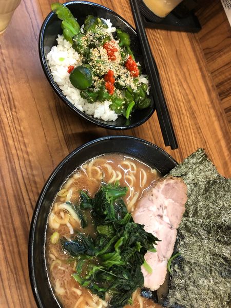 「ラーメン　ライス」@横浜家系らーめん 二代目 武道家の写真