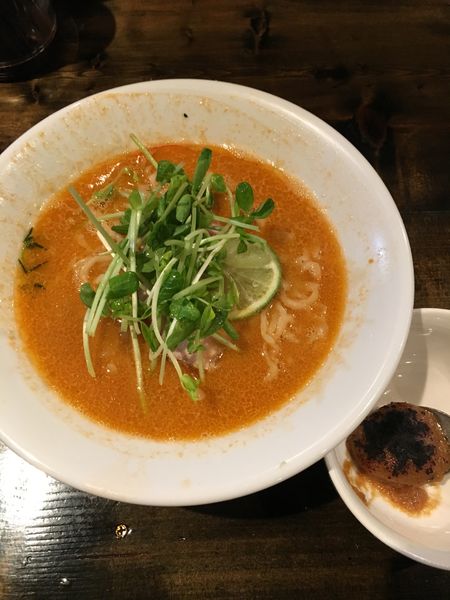 「赤海老と焼き味噌(1000円)」@麺屋コウロウの写真