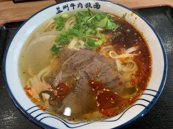 「蘭州牛肉面（韮葉）」@中國西北料理 蘭州・牛肉麺 一盛の写真