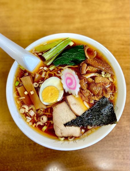 「下館ラーメン とり皮入り」@盛昭軒の写真