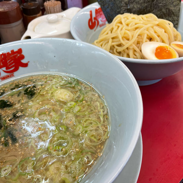 「醤油つけ麺 790円　味玉」@ラーメン山岡家 太田店の写真