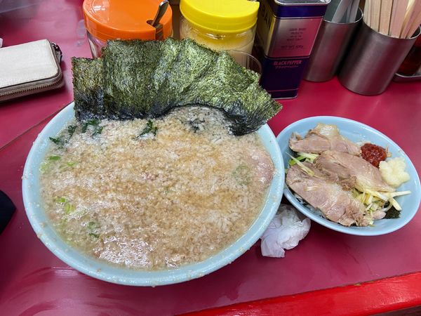 「チャーシューメン中盛　コテコテ　のり　固め濃いめ」@ラーメンショップ 牛久結束店の写真