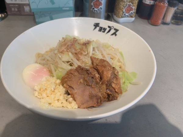 「まぜそば(850円)」@まぜそば たまに らーめん チョップスの写真