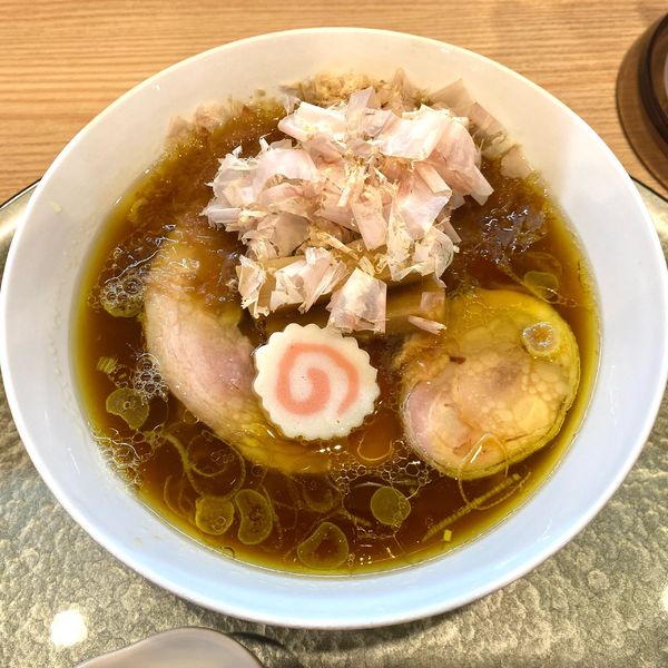 「極上かつお節の中華そば　バラ　(20玉限定自家製手もみ麺)」@中華そば 深緑の写真