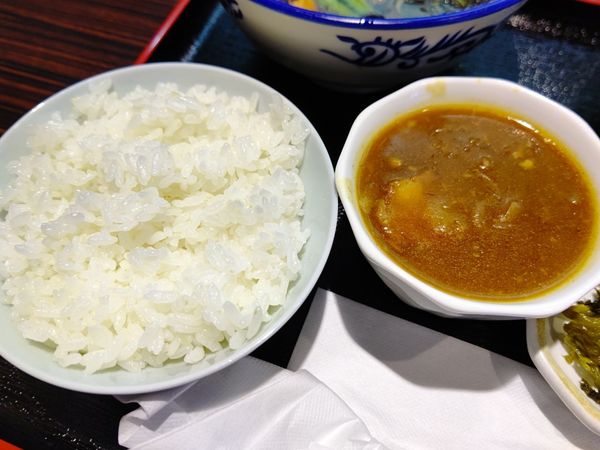「ミニカレー200円」@中華そば こましょうの写真