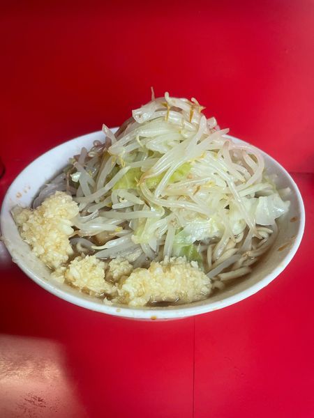 「小　カタメ大蒜マシマシ」@ラーメン二郎 三田本店の写真