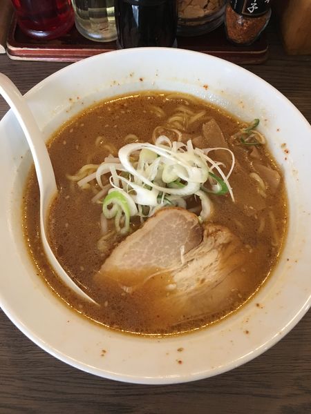 「赤味噌らーめん(630円)」@北海道らぁめん伝丸 南葛西店の写真