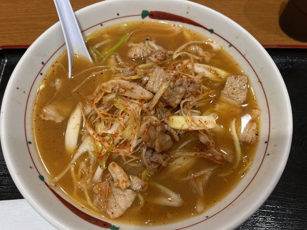 「辛肉味噌ラーメン　麺硬め」@福よし さいたま新都心店の写真