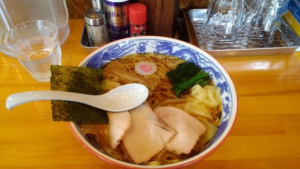 「ワンタン麺970円」@白河手打中華そば 法隆の写真