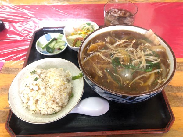 「あんかけもやし+Bセット」@とん吉の写真