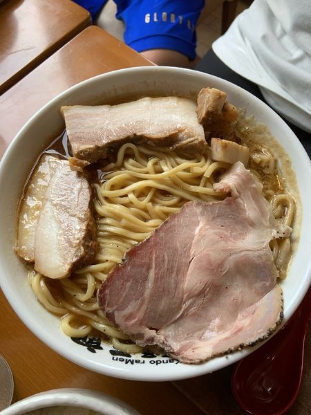「肉そば(太麺)」@麺屋 三郎の写真