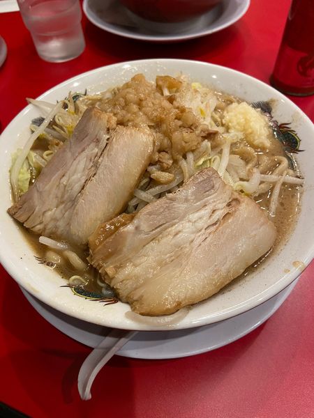 「塾長ラーメン 大盛(麺量300g)」@ラーメン男塾!! 蒲生四丁目店の写真