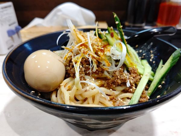 「濃厚冷やし坦々麺(中盛・250g)950円→700円」@豚骨醤油家系ラーメン 達磨堂の写真