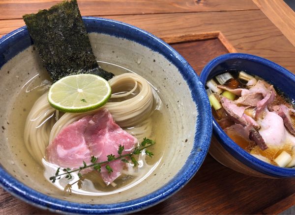 「味玉 昆布水つけめん ちょい肉増し（醤油.並）」@YOKOKURA STOREHOUSEの写真
