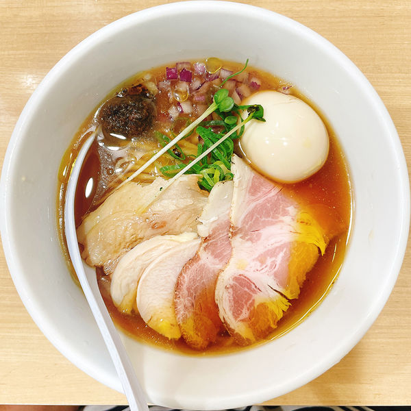 「【7月の限定麺】特製2種の茸香る冷やし貝麺」@貝麺みかわの写真