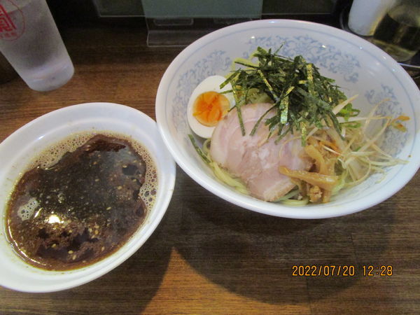 「つけ麵セット（餃子３個付き）940円」@再光軒 西新井店の写真