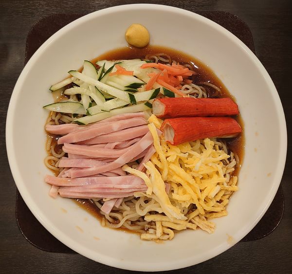 「冷やし中華(単品、680円)」@中華そば 神寄 エキア川越店の写真