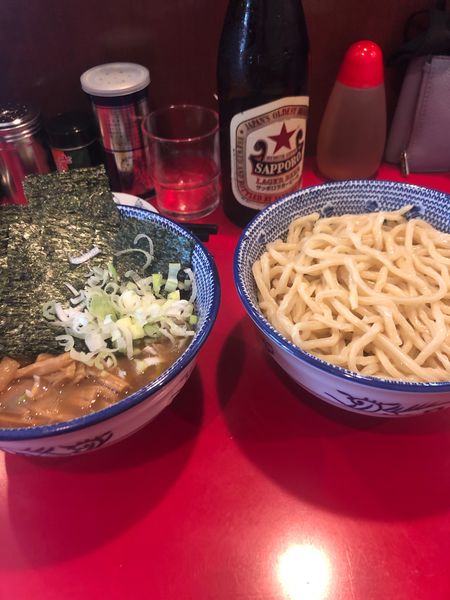 「つけ麺　メンマ　瓶ビール」@自家製中華そば 勢得の写真