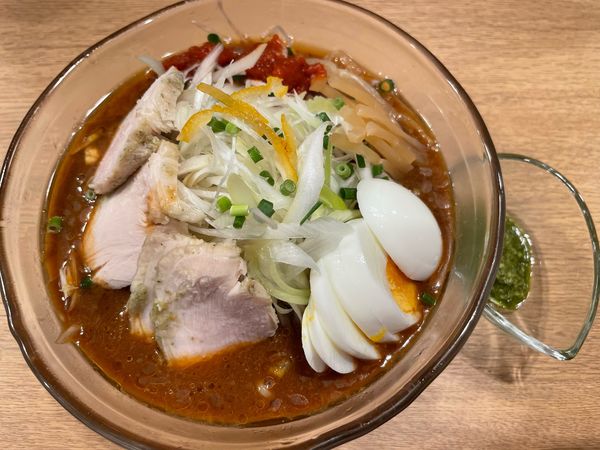 「【限定】冷たい味噌らーめん(¥1,200)」@らーめんダイニング ど・みそ 京橋本店の写真