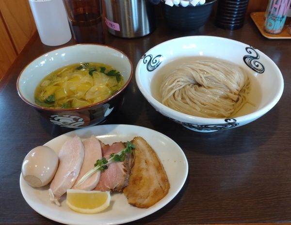 「特製昆布水つけ麺　政宗塩」@つけ麺 弥七の写真