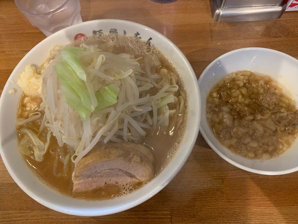 「ラーメン(ﾆﾝﾆｸ)肉カスアブラ」@麺屋しをんの写真