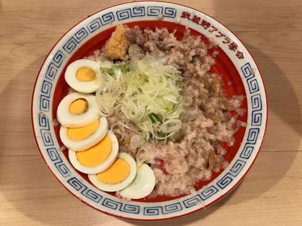 「外道油そば　850円」@武蔵野アブラ学会 吉祥寺店の写真