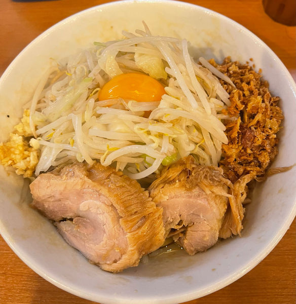 「小ラーメン(汁なし　ニンニク少し)」@ラーメンBoo Boo太郎。の写真