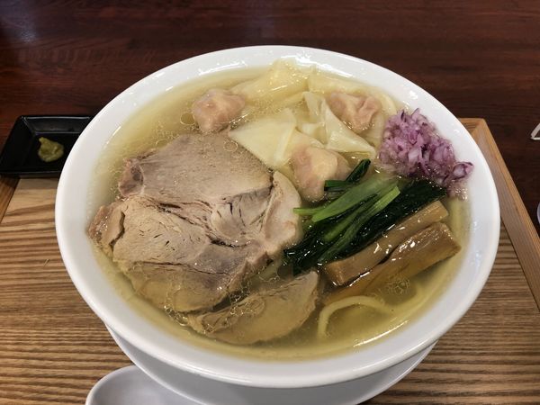 「ワンタン麺(塩)」@中華そば 千乃鶏の写真