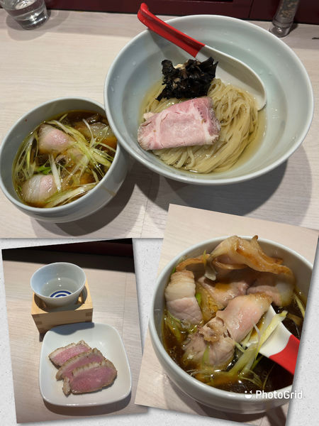 「【夏限定】黒舞茸と近江黒鶏の昆布水つけ麺」@柳麺 呉田-goden-の写真