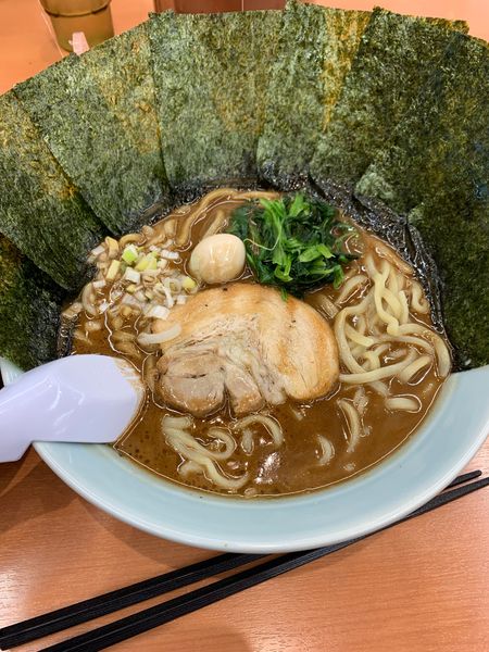 「黒胡椒味噌　ラーメン 500円」@魂心家 福山駅家店の写真
