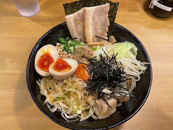 「ネギブタわさび特製 大盛 ¥1000」@まぜそば 鳳の写真