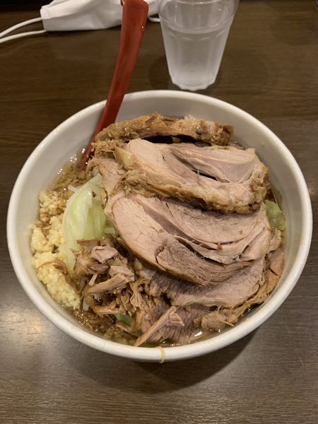 「並ぶた　プラス豚１枚」@ラーメン イエロー 御徒町店の写真