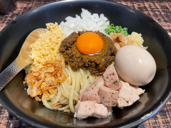 「【限定】カレーまぜそば1000円」@麺や 結の写真