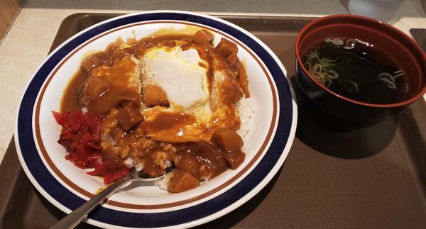 「カレーかつ丼」@名代 富士そば 秋葉原電気街店の写真