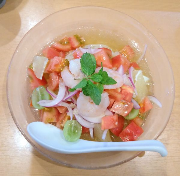 「海老とトマトと果実の冷麺【夏季限定】」@中華蕎麦 はるの写真