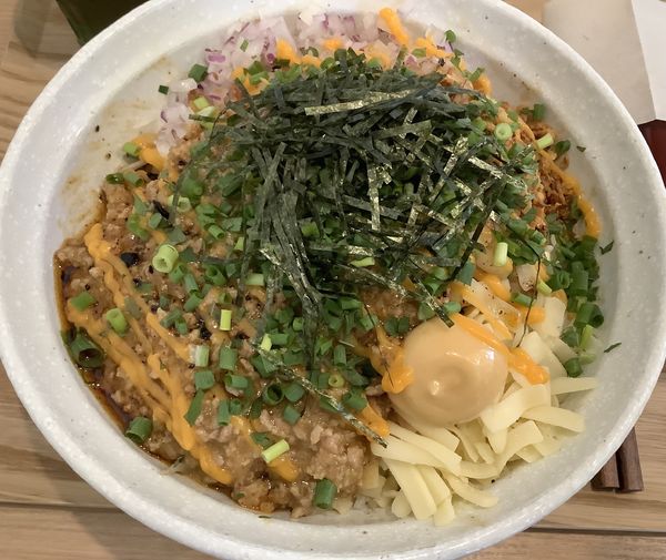 「みそまぜそば　大　＋　ジャンク好き」@麺小屋 てちの写真