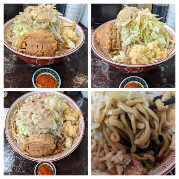 「ラーメン(野菜以外全部、火の粉別皿)」@自家製麺 まさき（非乳化） 2号店の写真