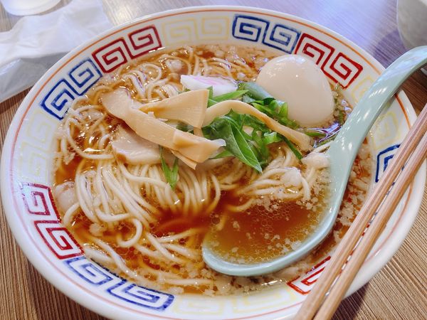 「熟玉付き中華そばレトロ」@だし廊 tekute 長町店の写真