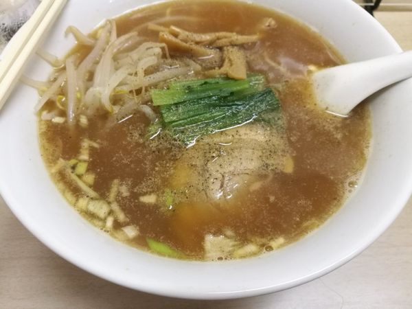 「らーめん半炒飯セット920円」@中華 玉林の写真