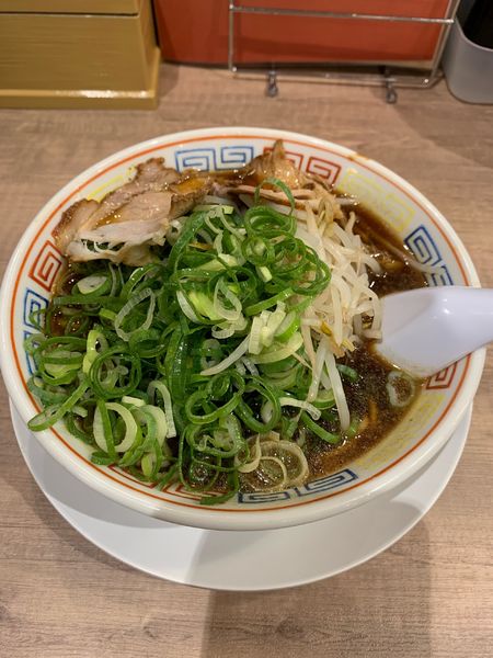 「中華そば（小）＋ネギ＋もやし」@新福菜館 天王寺ミオ店の写真