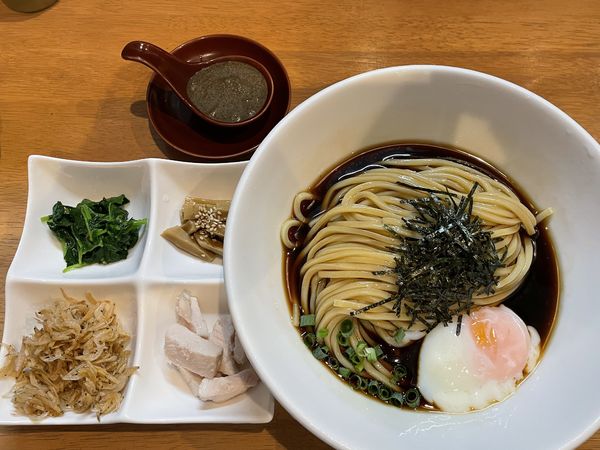 「かごめ昆布水の冷製まぜそば　並　￥１１００」@麺処 湯咲の写真