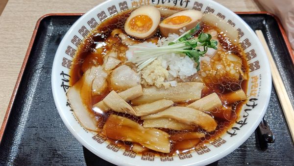 「肉そば 醤油 味玉入り」@NEW OLD STYLE 肉そばけいすけの写真