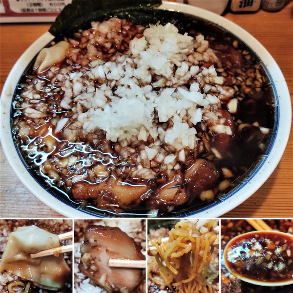 「チャーシューワンタン麺　1100円」@麺酒盗ざい八の写真