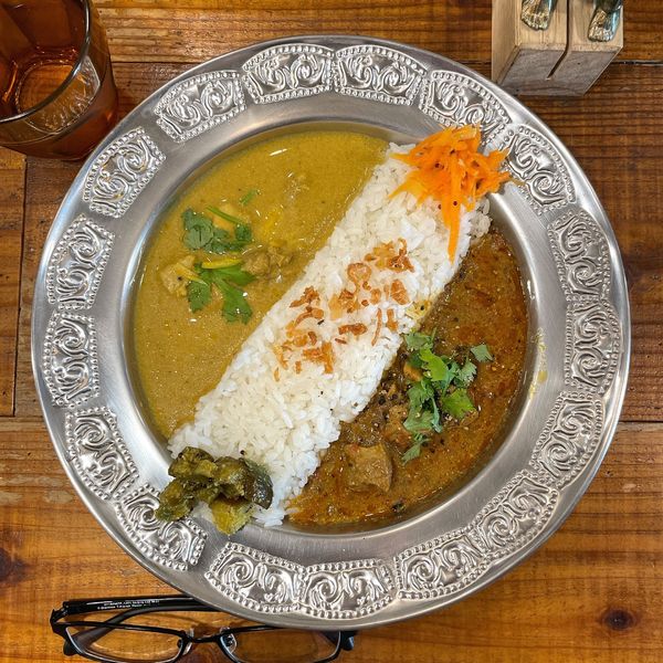 「2種盛り合わせ（レモン香るチキン＆マスタードポーク）」@スパイスハットの写真