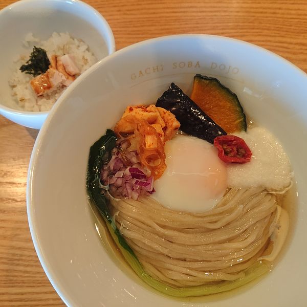 「冷香露Spesial‼追い飯付1050円」@麦の空 GACHI SOBA DOJOの写真